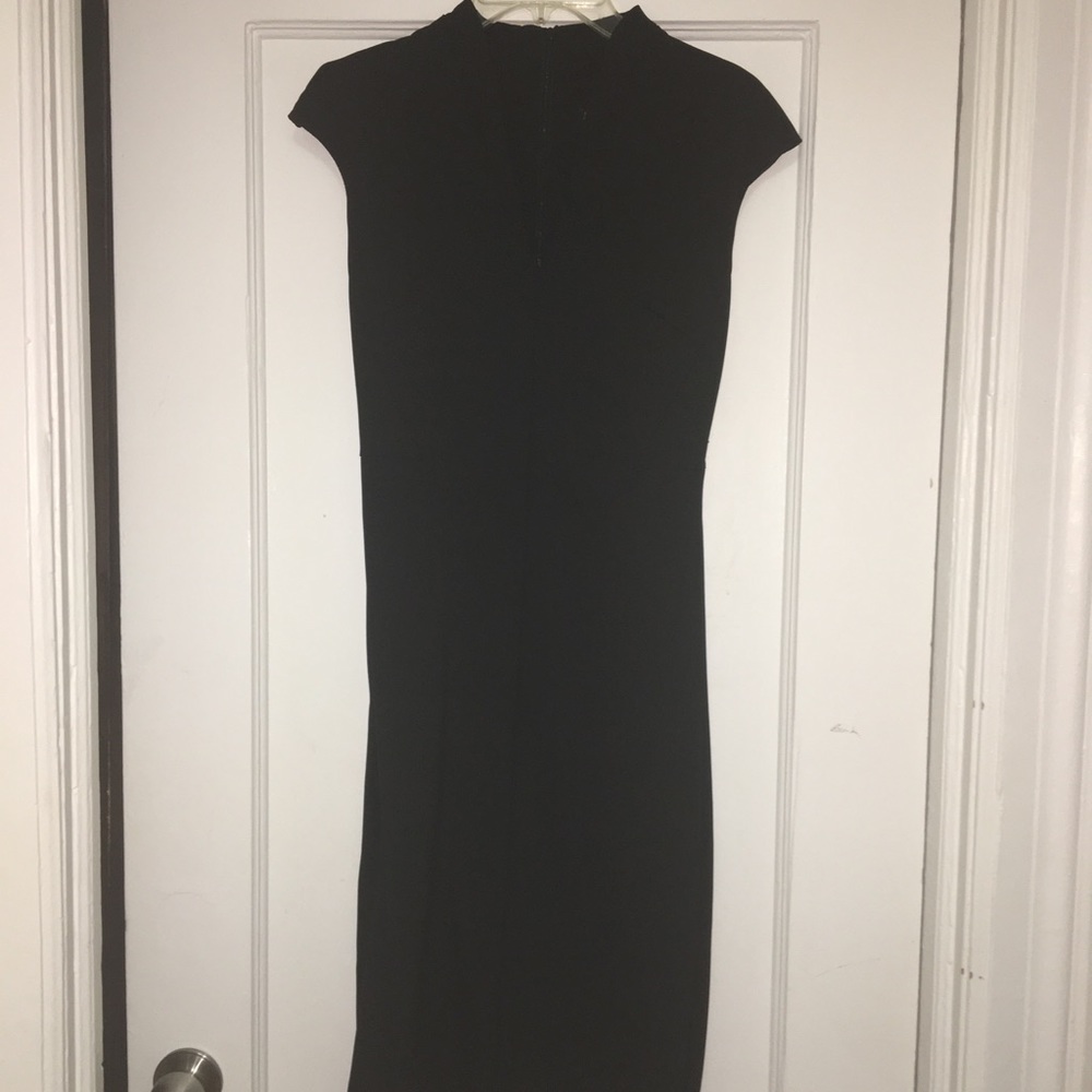 Zara Basic Black midi dress